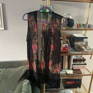 Vest with fringe size S